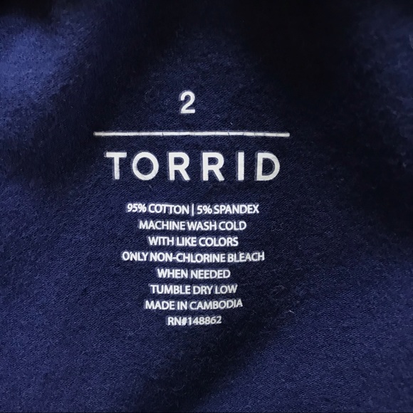 Torrid navy royal blue size 2 full length leggings - Picture 5 of 5